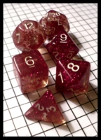 Dice : Dice - Dice Sets - Multi Co Dice Pack Clear with Red Speckles with White Numerals Transparent - Ebay 2010